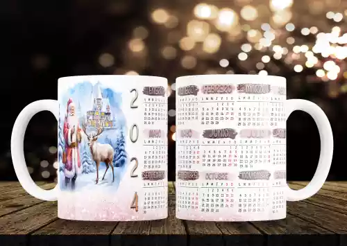 vectores plantilas SANTA CLAUS ,NAVIDAD,FESTIVIDAD,CALENDARIO,